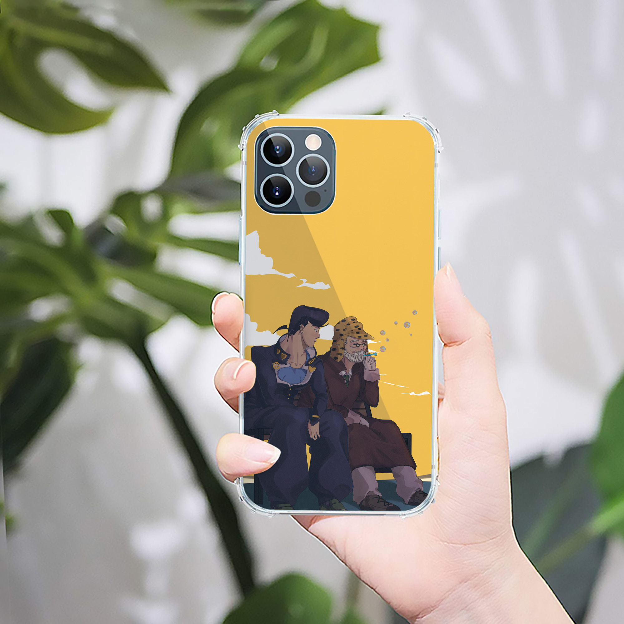 （画像用） ジョジョの奇妙な冒険 JoJo's Bizarre Adventure 【iPhone 12シリーズ対応】透明スマホケース（クリアソフトケース）